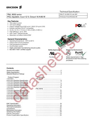 PML8818LP datasheet  